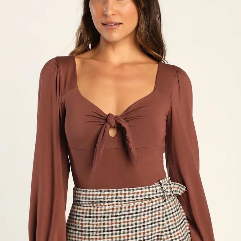 Lulus Women's Brown Bodysuit